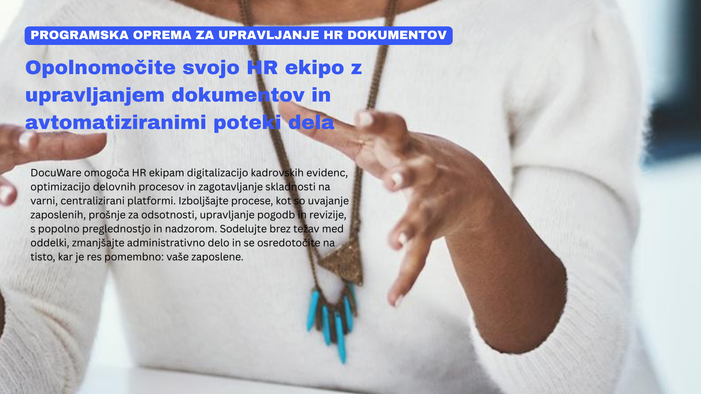 Človeški viri kadrovska dokumentacija docuware dokumentni sistem